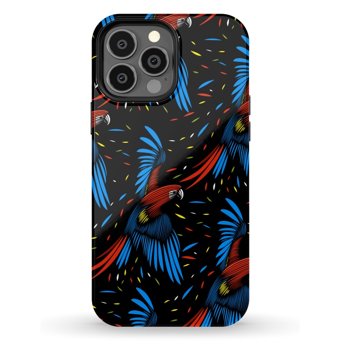 iPhone 13 Pro Max StrongFit Tribal Macaw by Alberto