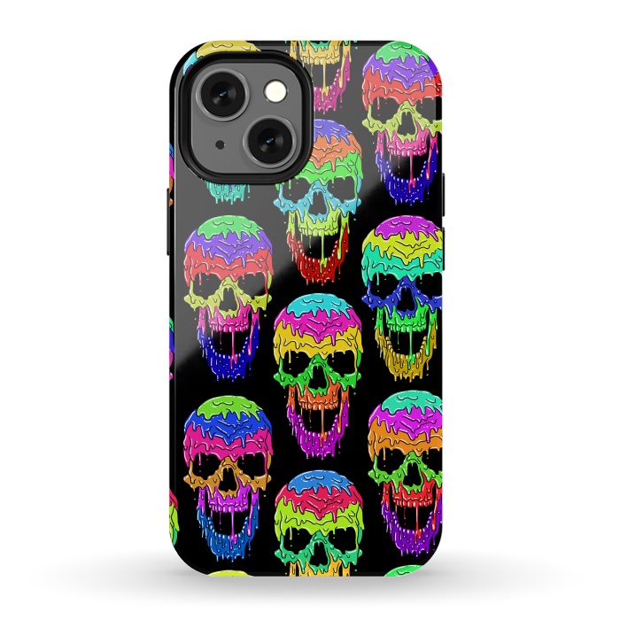 iPhone 13 mini StrongFit Liquid skull by Alberto