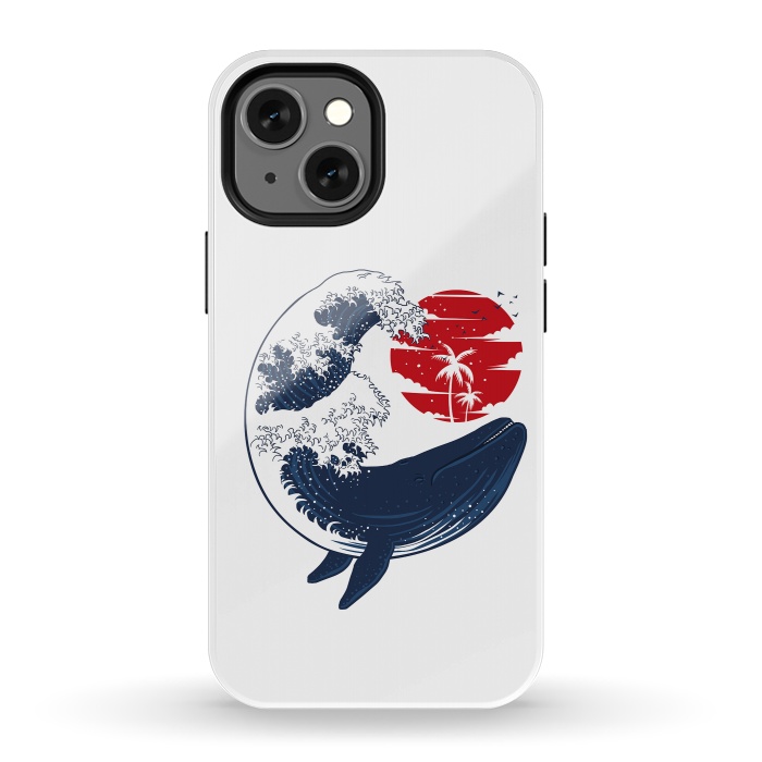 iPhone 13 mini StrongFit wave whale by Alberto
