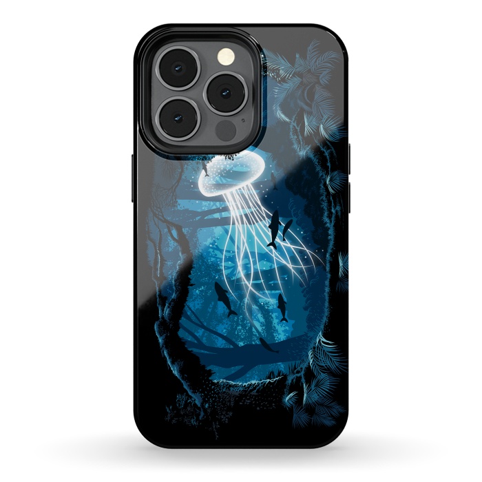 iPhone 13 pro StrongFit Jelly Fish Forest by Alberto