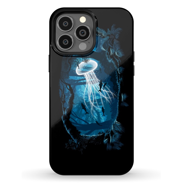 iPhone 13 Pro Max StrongFit Jelly Fish Forest by Alberto