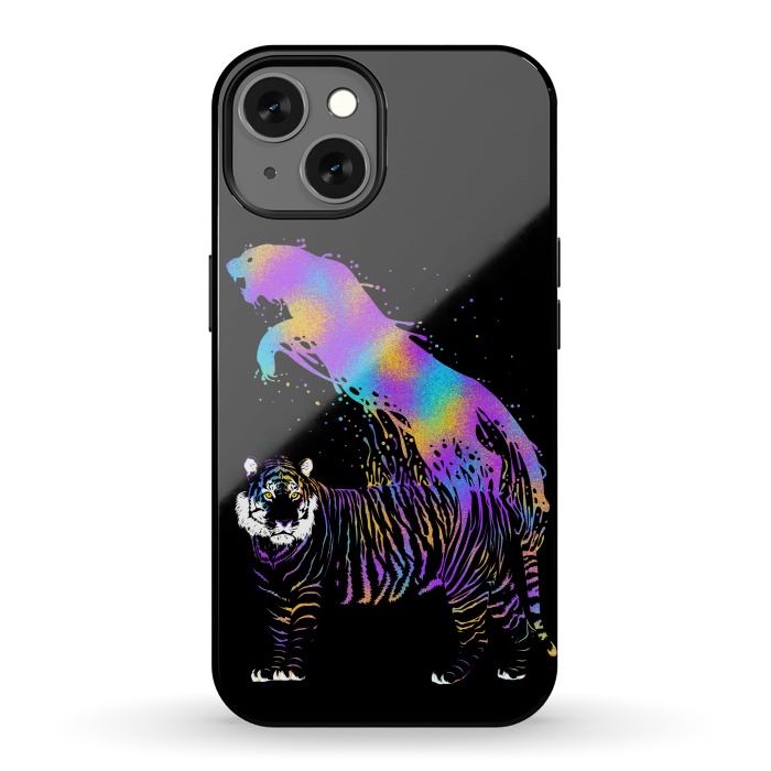 iPhone 13 StrongFit Tiger ink colorful by Alberto