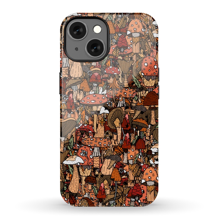 iPhone 13 StrongFit Autumnal Mushrooms by Steve Wade (Swade)