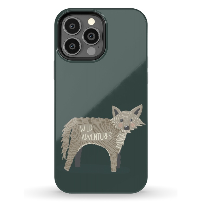 iPhone 13 Pro Max StrongFit Wild Adventures Wolf  by Edith May