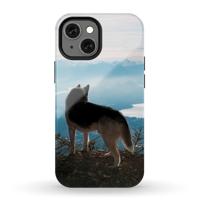 iPhone 13 mini StrongFit Wanderlust dog by Laura Nagel