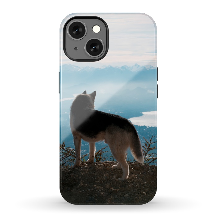 iPhone 13 StrongFit Wanderlust dog by Laura Nagel