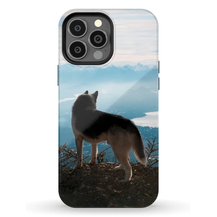 iPhone 13 Pro Max StrongFit Wanderlust dog by Laura Nagel