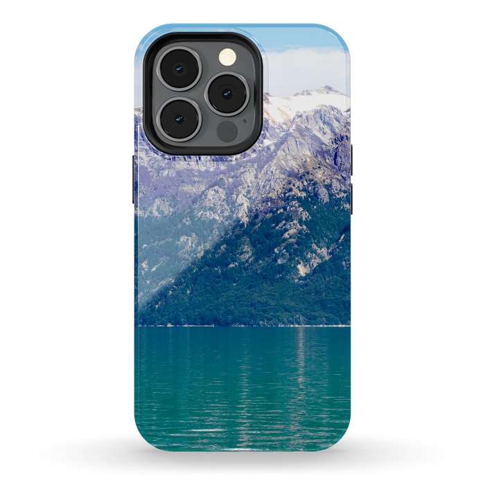 iPhone 13 pro StrongFit Purple mountains by Laura Nagel