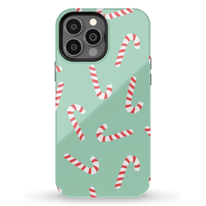iPhone 13 Pro Max StrongFit Candy Cane 01 by Jelena Obradovic