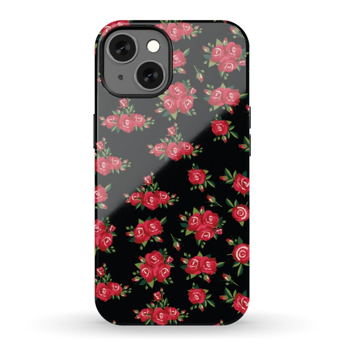 iPhone 13 StrongFit red pretty roses by MALLIKA