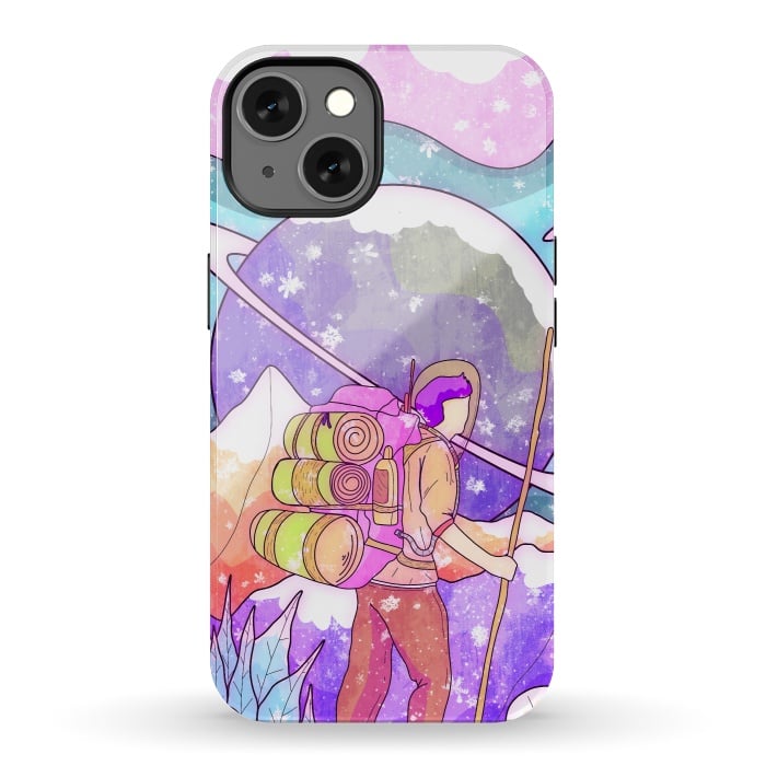 iPhone 13 StrongFit The winter space pilgrim by Steve Wade (Swade)