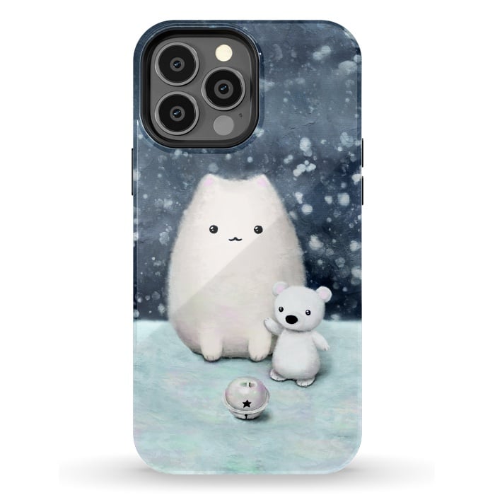 iPhone 13 Pro Max StrongFit Winter cat by Laura Nagel