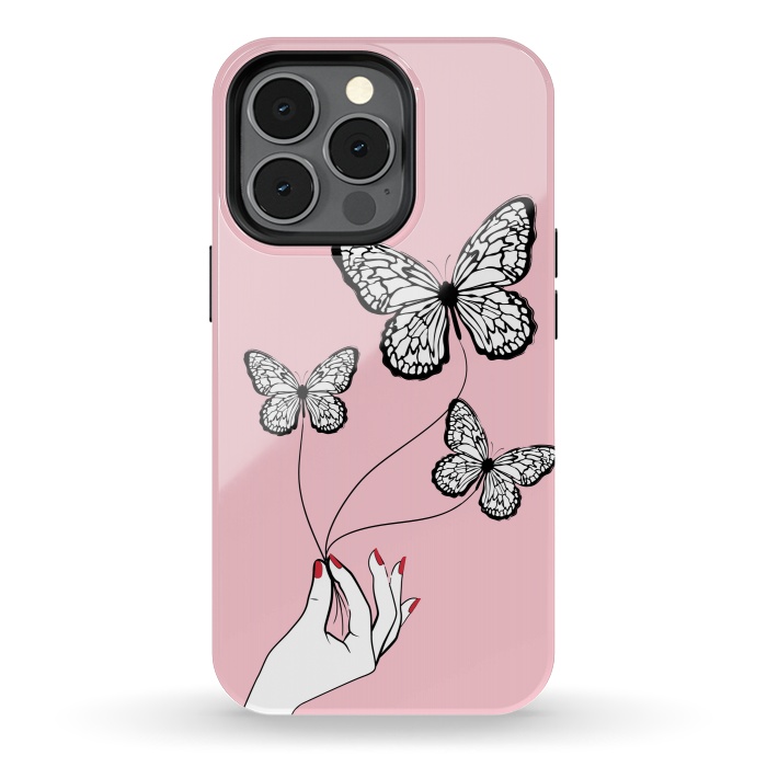 iPhone 13 pro StrongFit Butterfly Game by Martina