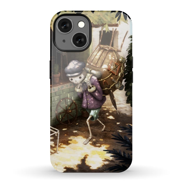 iPhone 13 StrongFit Wandering skeleton by Laura Nagel