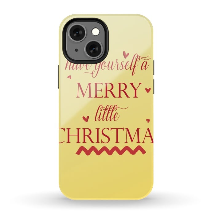 iPhone 13 mini StrongFit merry little christmas by MALLIKA