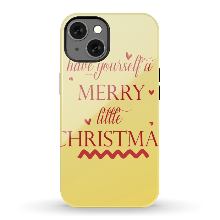 iPhone 13 StrongFit merry little christmas by MALLIKA
