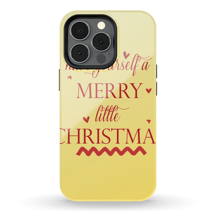 iPhone 13 pro StrongFit merry little christmas by MALLIKA