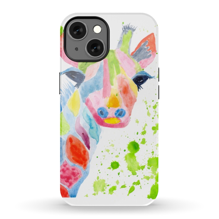 iPhone 13 StrongFit Giraffe watercolor  by ArtKingdom7
