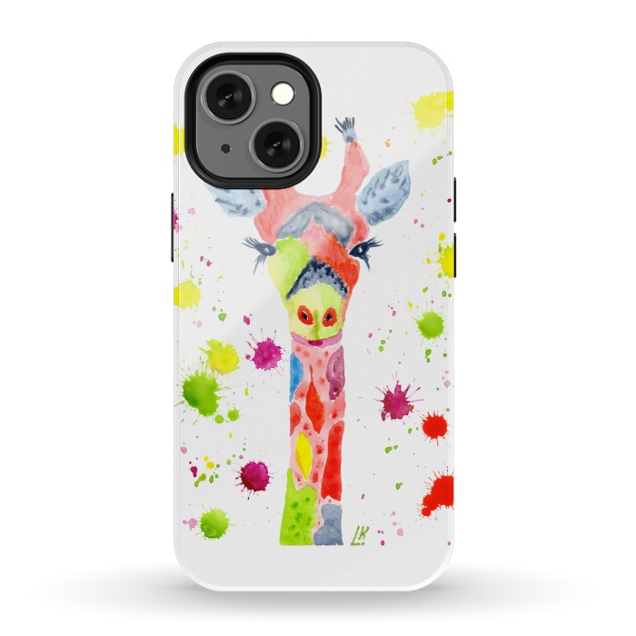 iPhone 13 mini StrongFit Giraffe watercolor 2 by ArtKingdom7