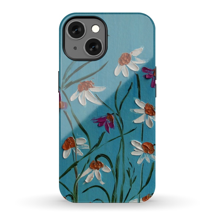 iPhone 13 StrongFit Daisies oil original art by ArtKingdom7