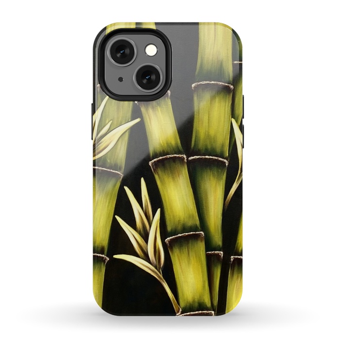 iPhone 13 mini StrongFit Bamboo by Denise Cassidy Wood