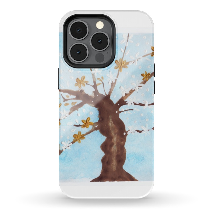 iPhone 13 pro StrongFit Tree of life painting watercolor by ArtKingdom7
