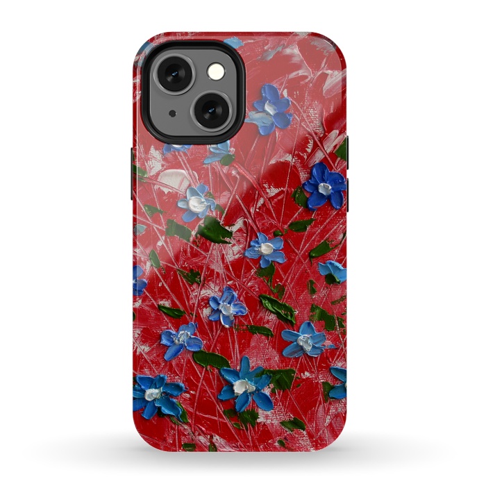 iPhone 13 mini StrongFit Wildflowers art by ArtKingdom7