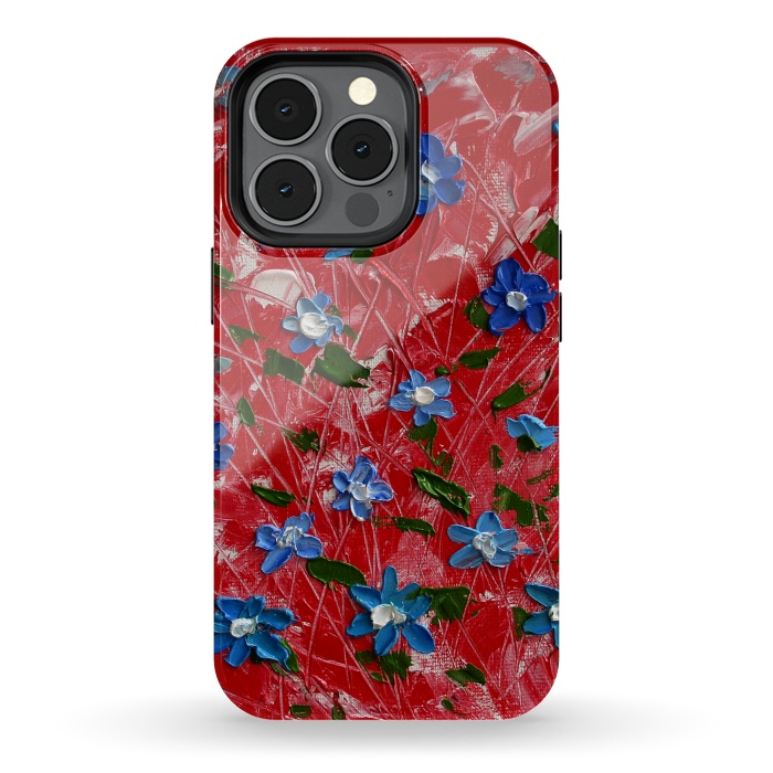 iPhone 13 pro StrongFit Wildflowers art by ArtKingdom7
