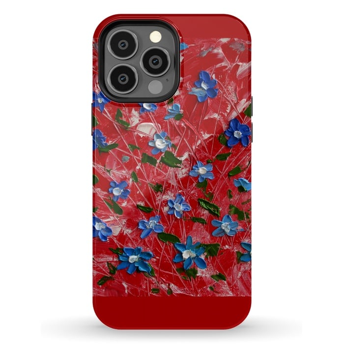 iPhone 13 Pro Max StrongFit Wildflowers art by ArtKingdom7