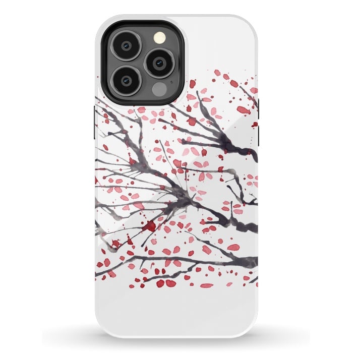 iPhone 13 Pro Max StrongFit Sakura watercolor 1 by ArtKingdom7