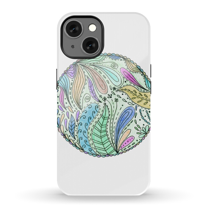 iPhone 13 StrongFit Floral mandala 5 by ArtKingdom7