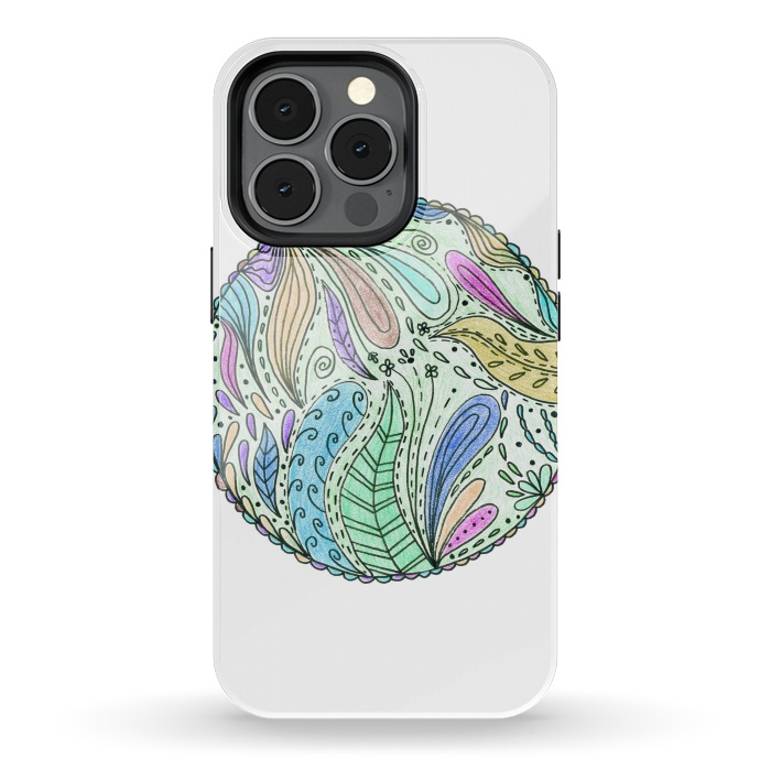 iPhone 13 pro StrongFit Floral mandala 5 by ArtKingdom7