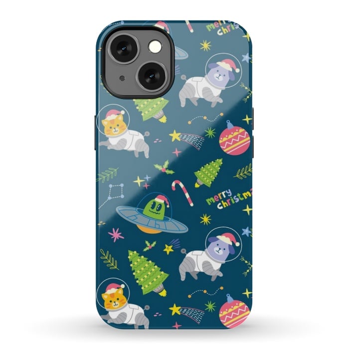 iPhone 13 StrongFit space christmas love by MALLIKA
