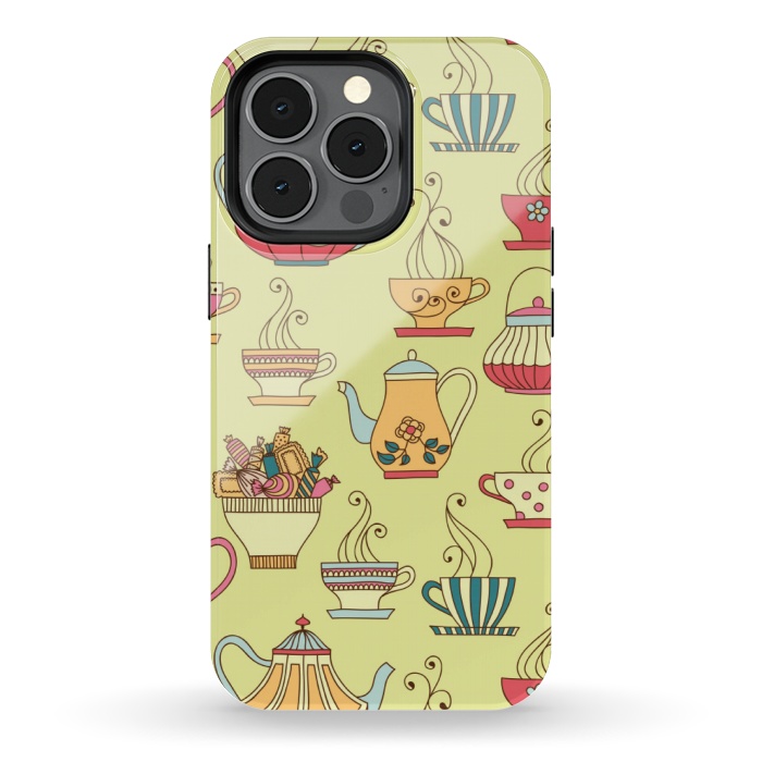 iPhone 13 pro StrongFit antique cups love by MALLIKA