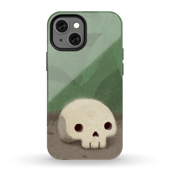 iPhone 13 mini StrongFit Jungle skull by Laura Nagel