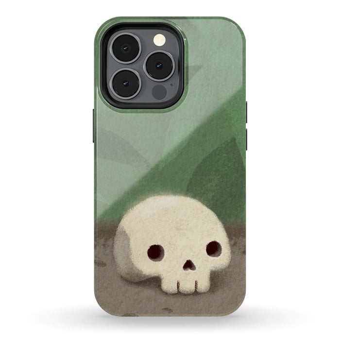 iPhone 13 pro StrongFit Jungle skull by Laura Nagel