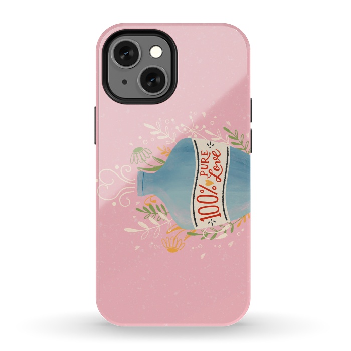 iPhone 13 mini StrongFit Love potion. Colorful illustration with bottle of love. by Jelena Obradovic