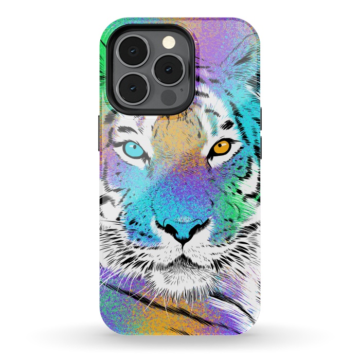 iPhone 13 pro StrongFit Tiger Colorful by Alberto