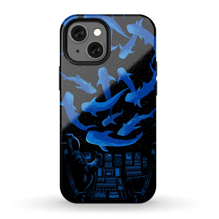 iPhone 13 mini StrongFit Astronaut Killer Whale by Alberto