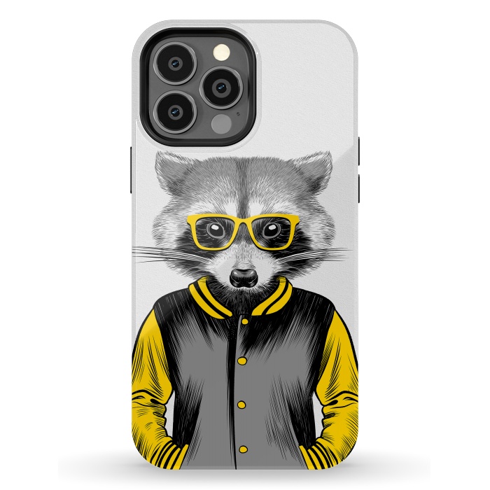iPhone 13 Pro Max StrongFit Raccoon School by Alberto