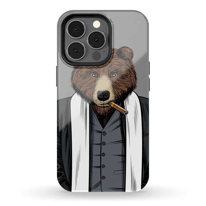 iPhone 13 pro StrongFit Mafia Grizzly Bear by Alberto