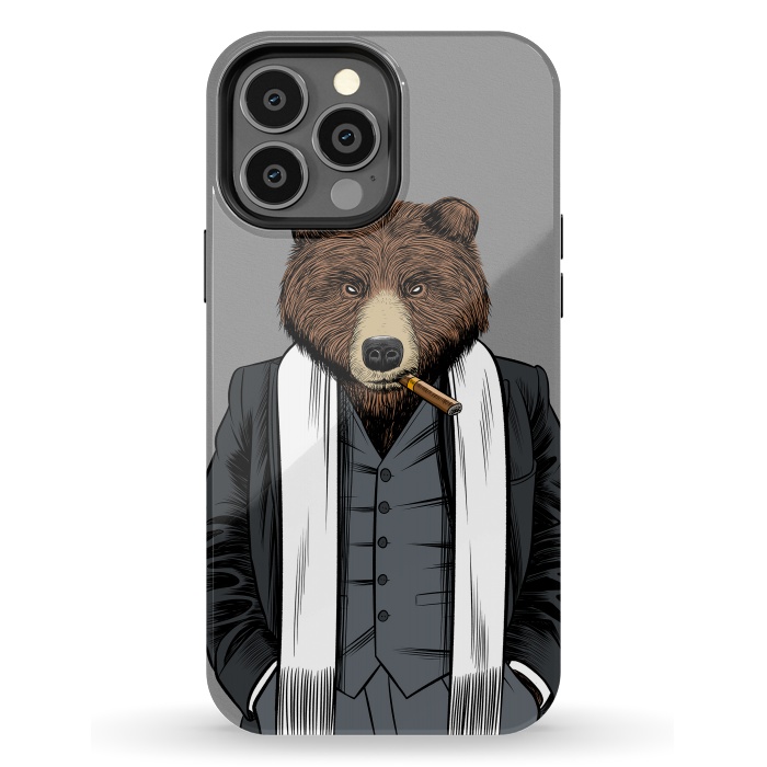 iPhone 13 Pro Max StrongFit Mafia Grizzly Bear by Alberto