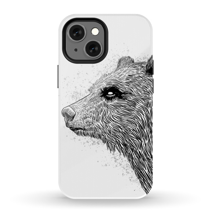 iPhone 13 mini StrongFit Sketch Bear by Alberto