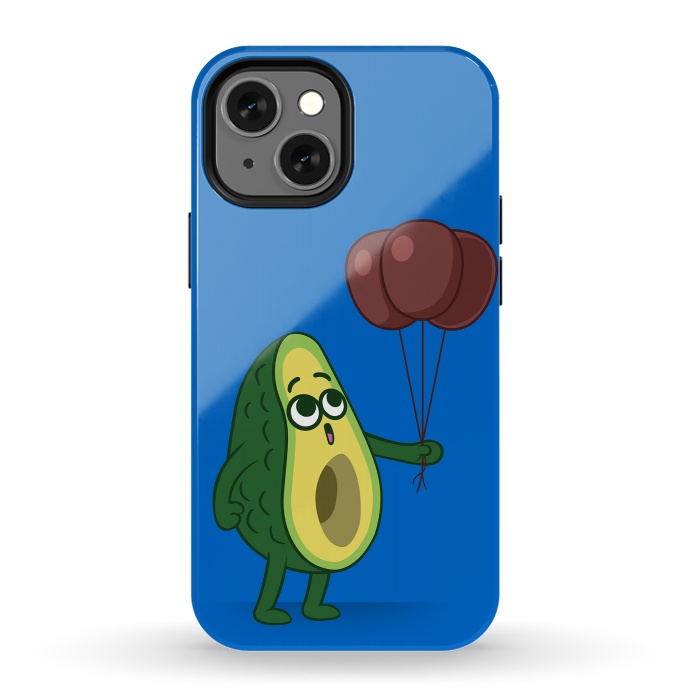 iPhone 13 mini StrongFit Three avocado balloons by Alberto