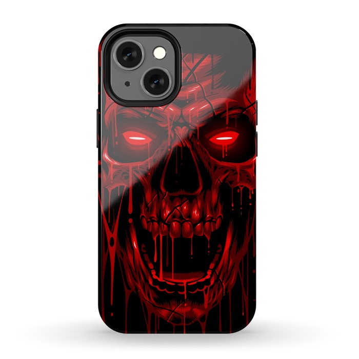 iPhone 13 mini StrongFit Blood Skull by Alberto