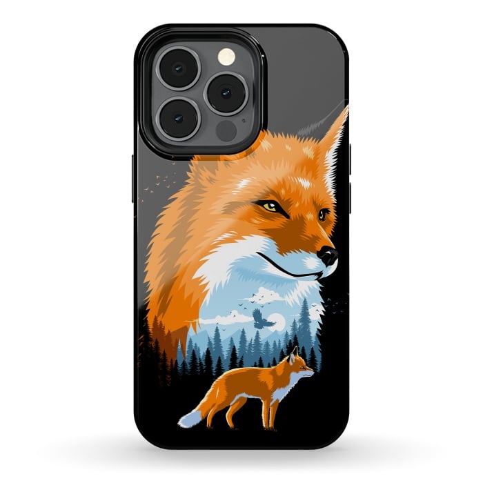iPhone 13 pro StrongFit Fox in forest by Alberto