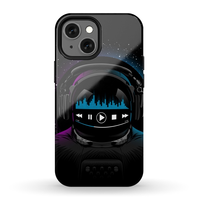 iPhone 13 mini StrongFit Music disco Astronaut by Alberto