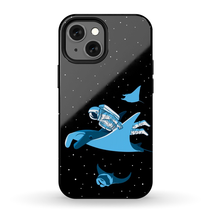 iPhone 13 mini StrongFit Astronaut blanket fish by Alberto