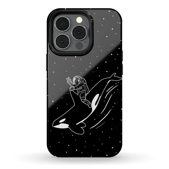 iPhone 13 pro StrongFit Killer Whale Astronaut by Alberto
