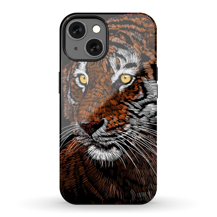 iPhone 13 StrongFit Realistic Tiger by Alberto